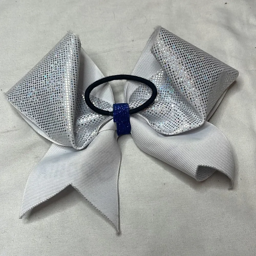 Minnie Mouse Sophia Blue/White Sparkle Hair Bow.